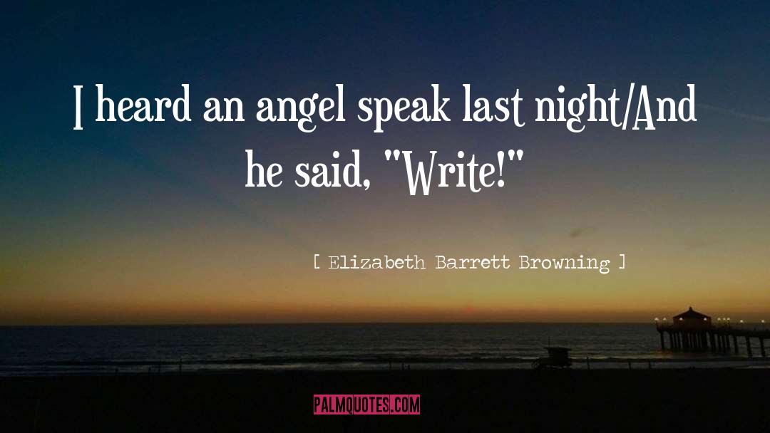 My Angel quotes by Elizabeth Barrett Browning