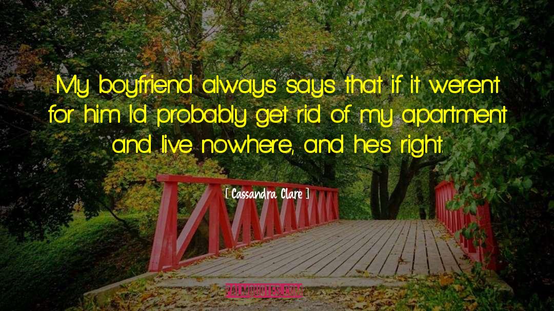 My Boyfriend quotes by Cassandra Clare