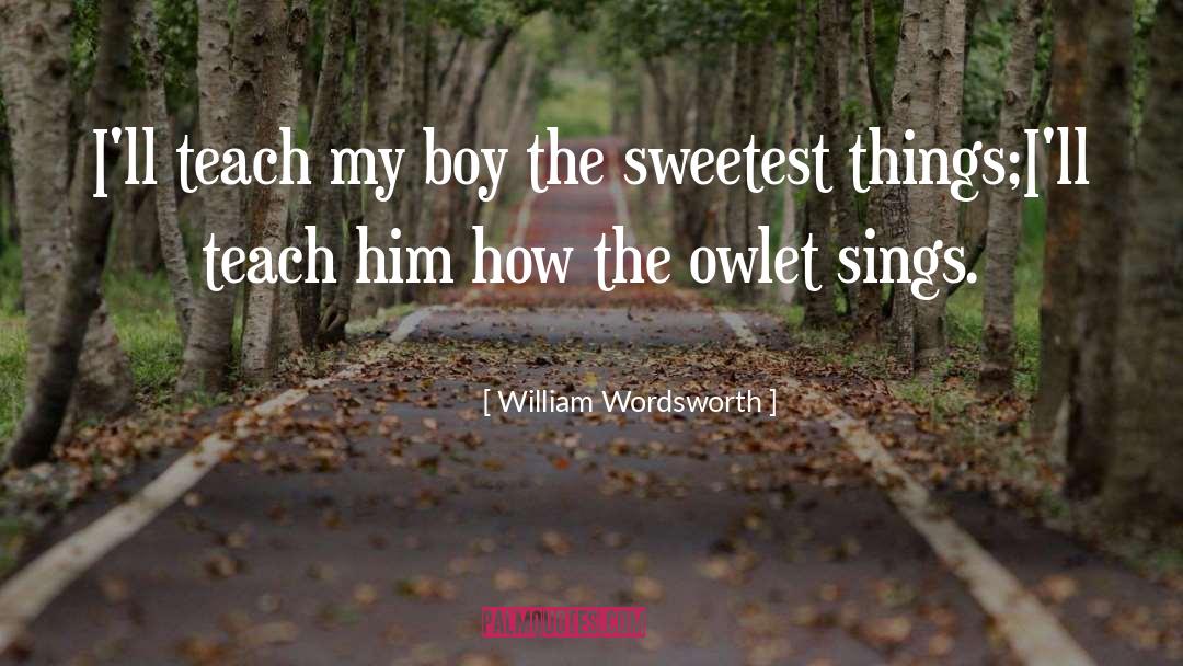 My Boys quotes by William Wordsworth