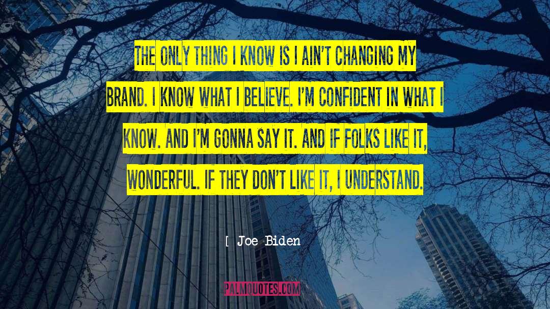 My Brand And Motto quotes by Joe Biden