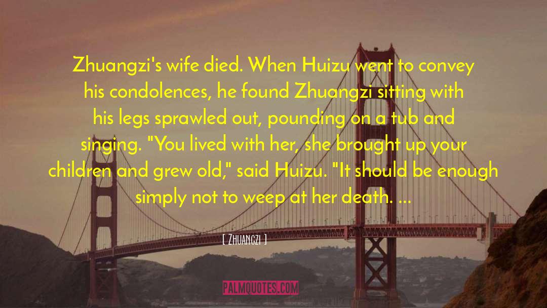 My Condolences quotes by Zhuangzi