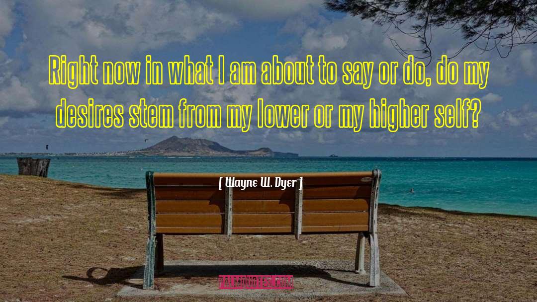 My Desires quotes by Wayne W. Dyer