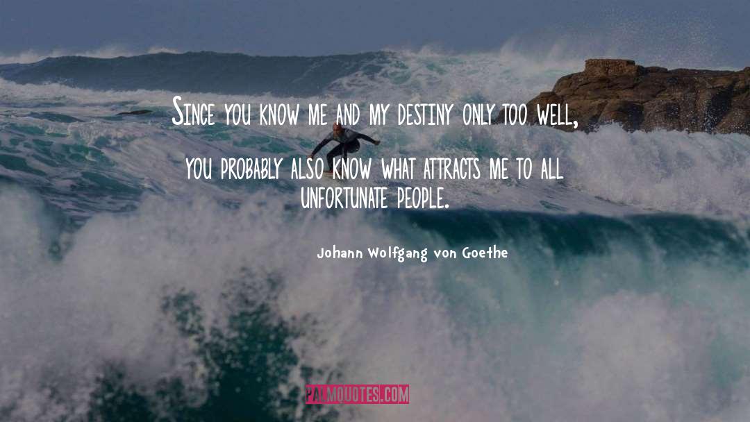 My Destiny quotes by Johann Wolfgang Von Goethe