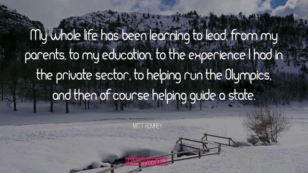 My Education quotes by Mitt Romney