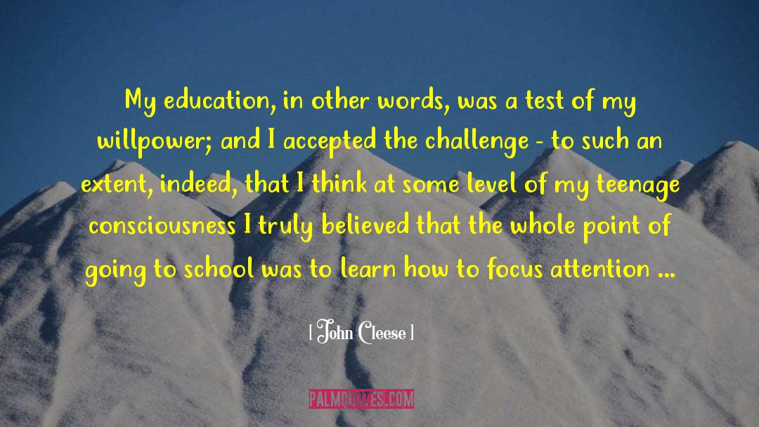 My Education quotes by John Cleese