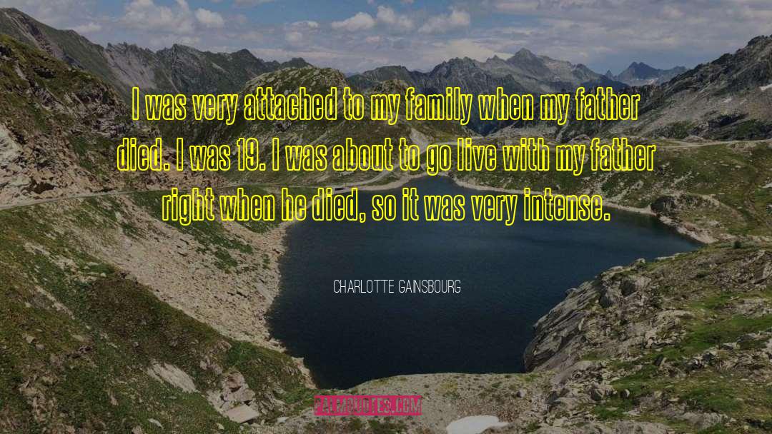 My Father Died quotes by Charlotte Gainsbourg