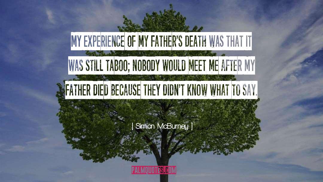 My Father Died quotes by Simon McBurney