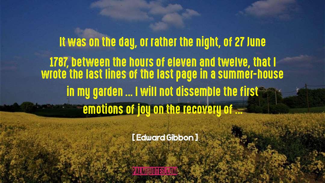My Garden quotes by Edward Gibbon