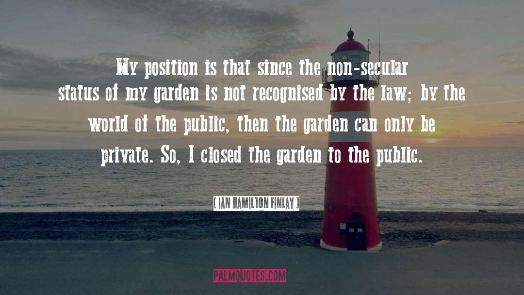 My Garden quotes by Ian Hamilton Finlay