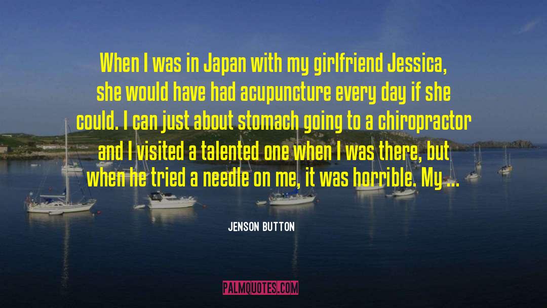 My Girlfriend quotes by Jenson Button