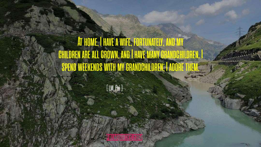 My Grandchildren quotes by I.M. Pei