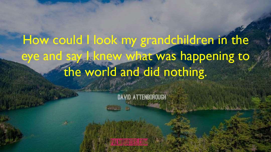 My Grandchildren quotes by David Attenborough