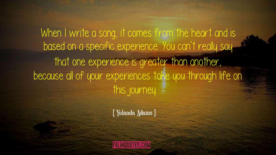 My Heart Flows Through This Song quotes by Yolanda Adams