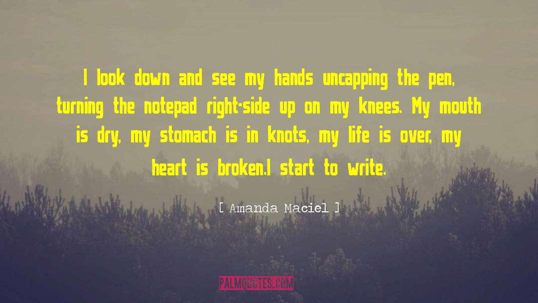 My Heart Is Broken quotes by Amanda Maciel