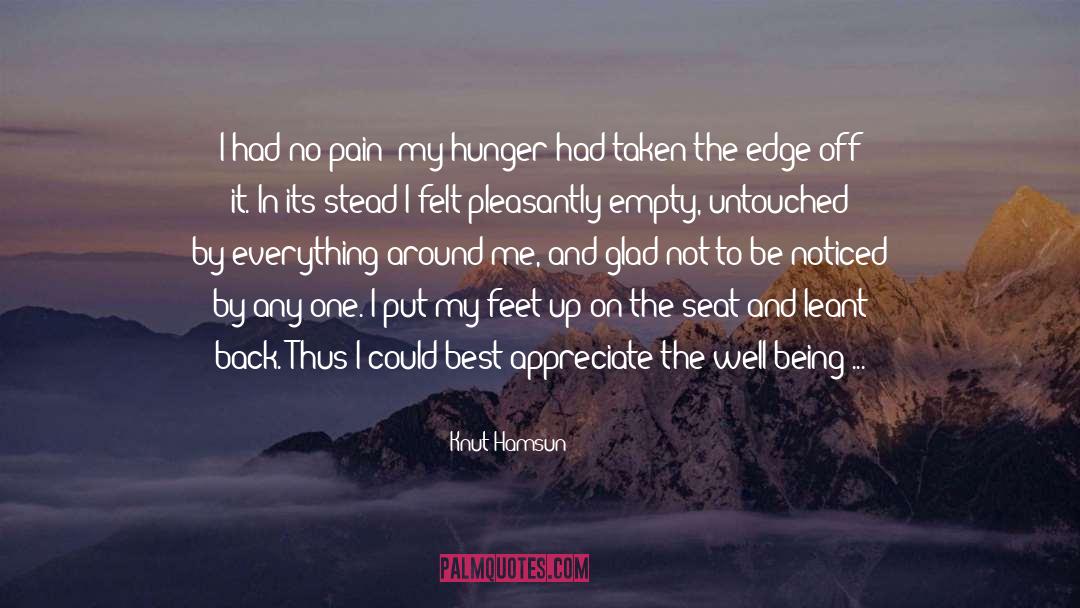 My Hunger quotes by Knut Hamsun