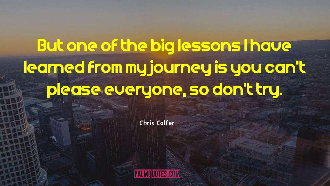 My Journey quotes by Chris Colfer