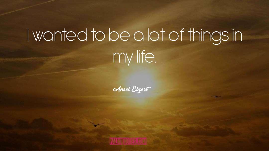 My Life Life quotes by Ansel Elgort