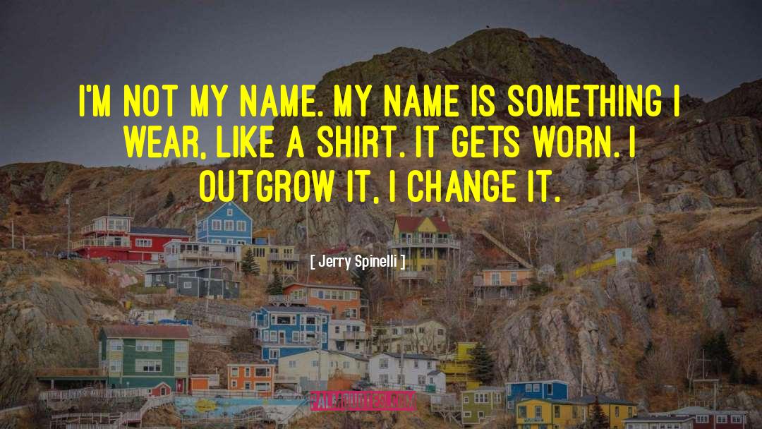 My Name Is quotes by Jerry Spinelli