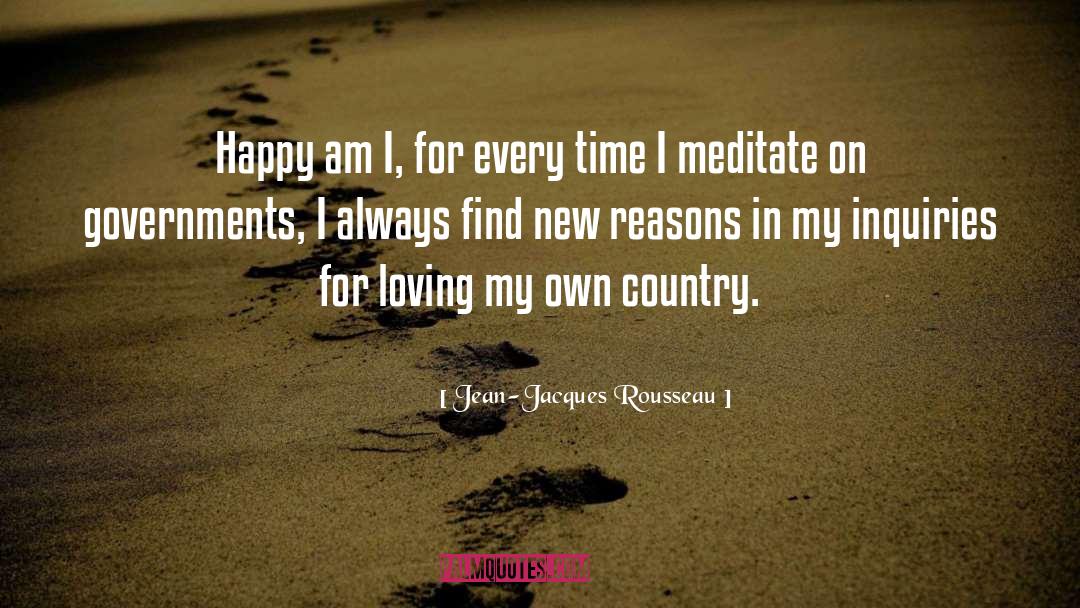 My Own Country quotes by Jean-Jacques Rousseau