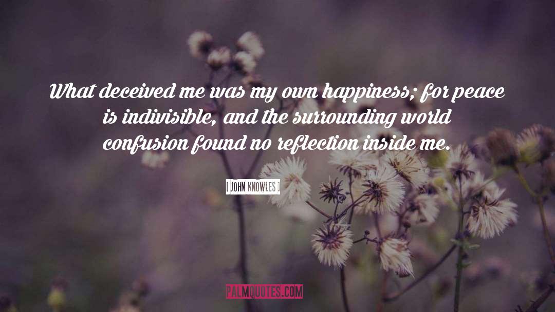 My Own Happiness quotes by John Knowles