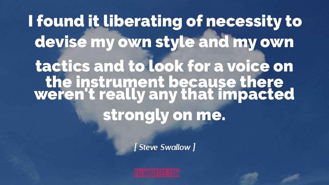 My Own Style quotes by Steve Swallow