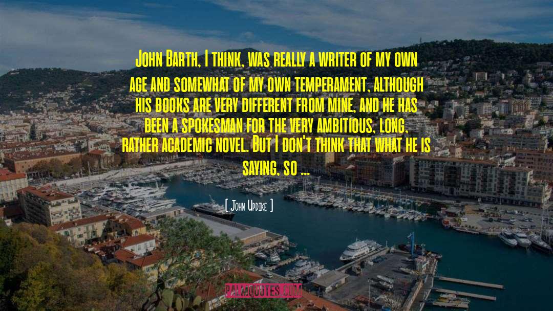 My Own World quotes by John Updike