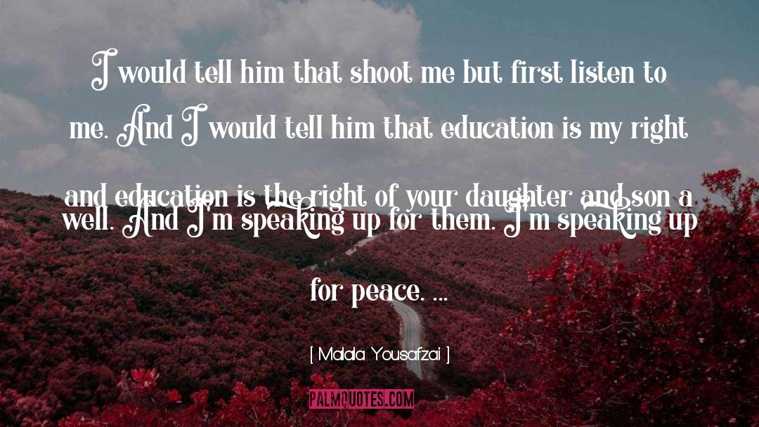 My Right quotes by Malala Yousafzai