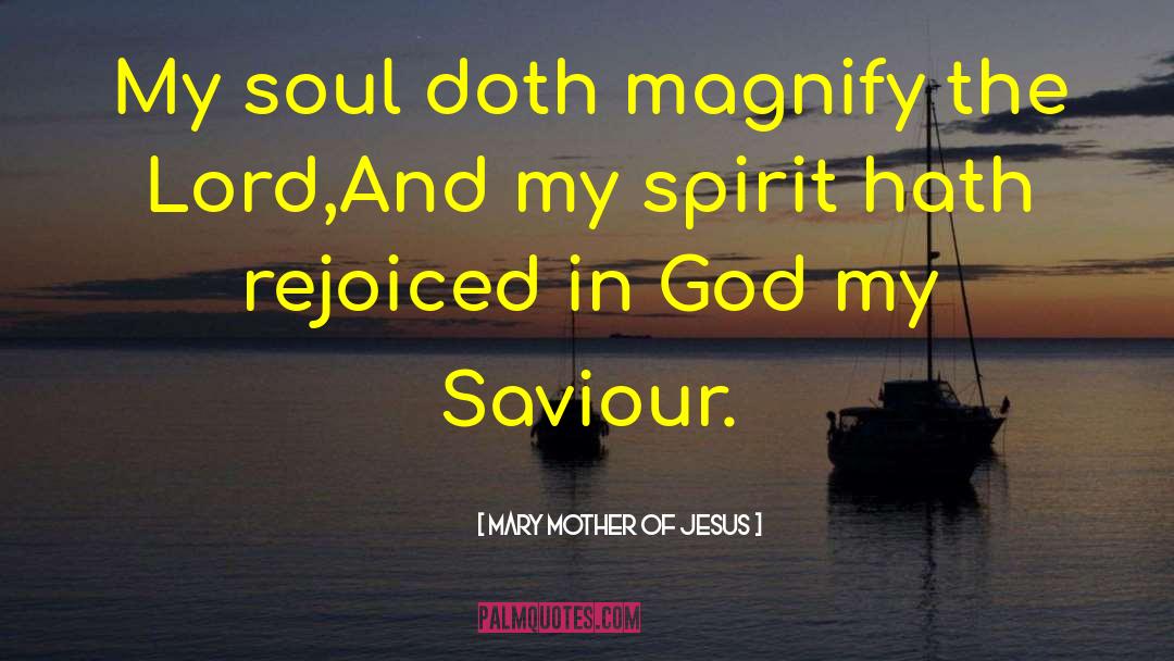 My Saviour Lives quotes by Mary Mother Of Jesus