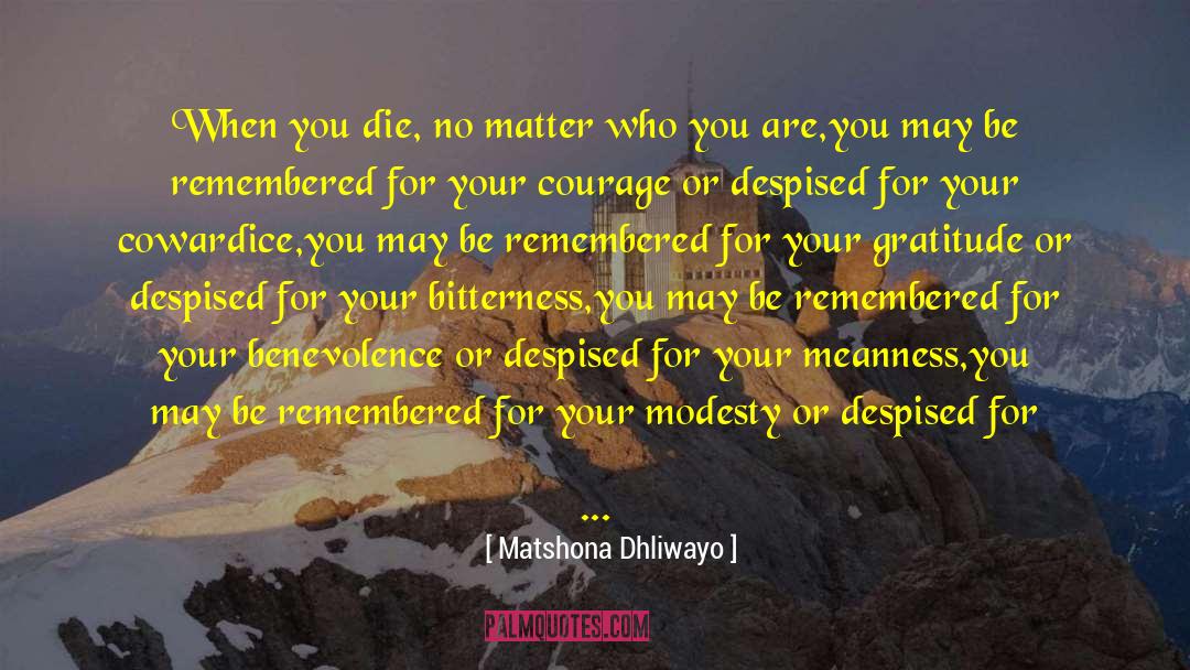 My Smile quotes by Matshona Dhliwayo