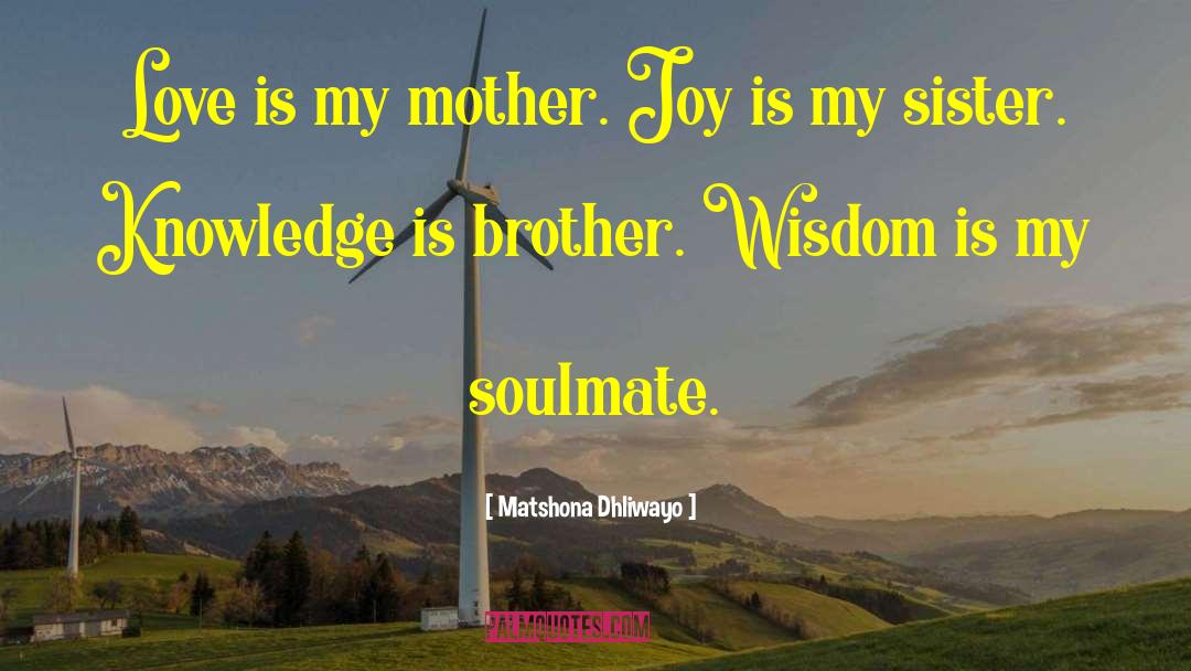 My Soulmate quotes by Matshona Dhliwayo