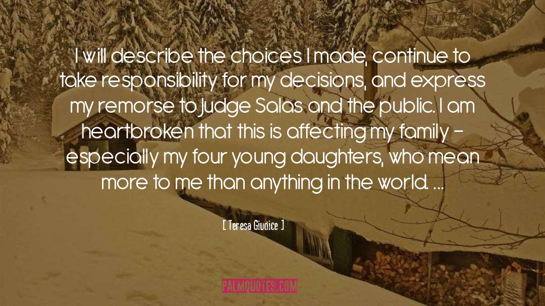 My Young Daughter quotes by Teresa Giudice