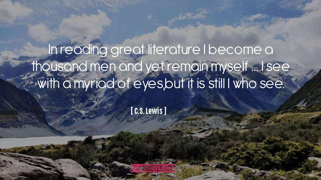 Myriad quotes by C.S. Lewis