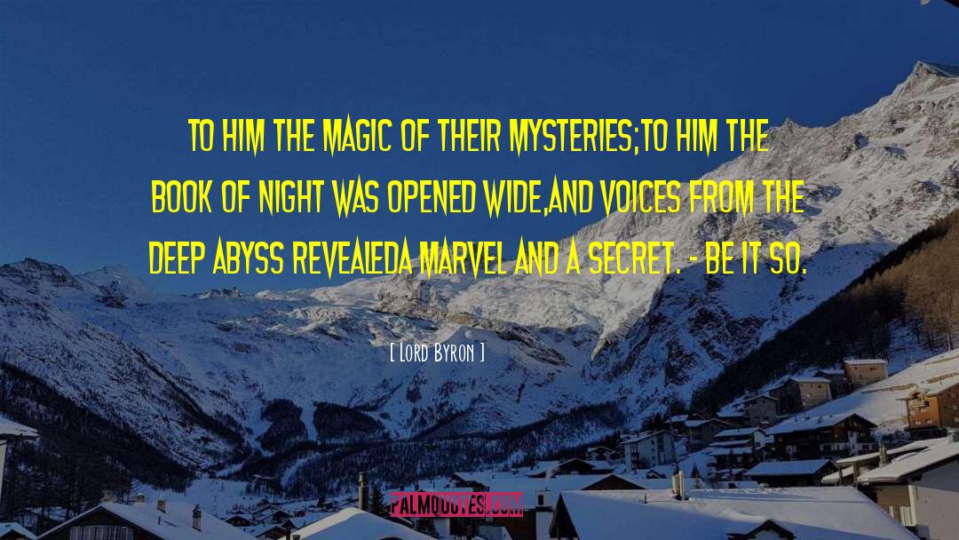 Mysteries And Thrillers quotes by Lord Byron