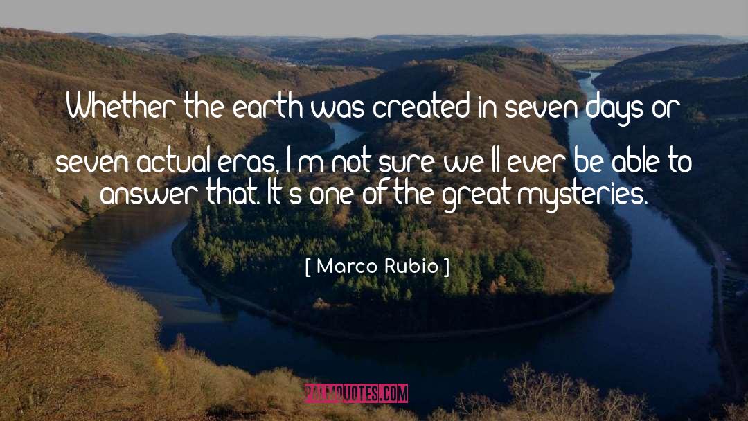 Mysteries Cozy quotes by Marco Rubio