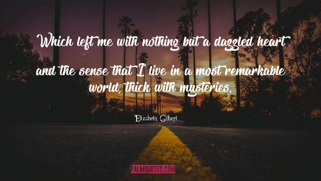 Mysteries quotes by Elizabeth Gilbert