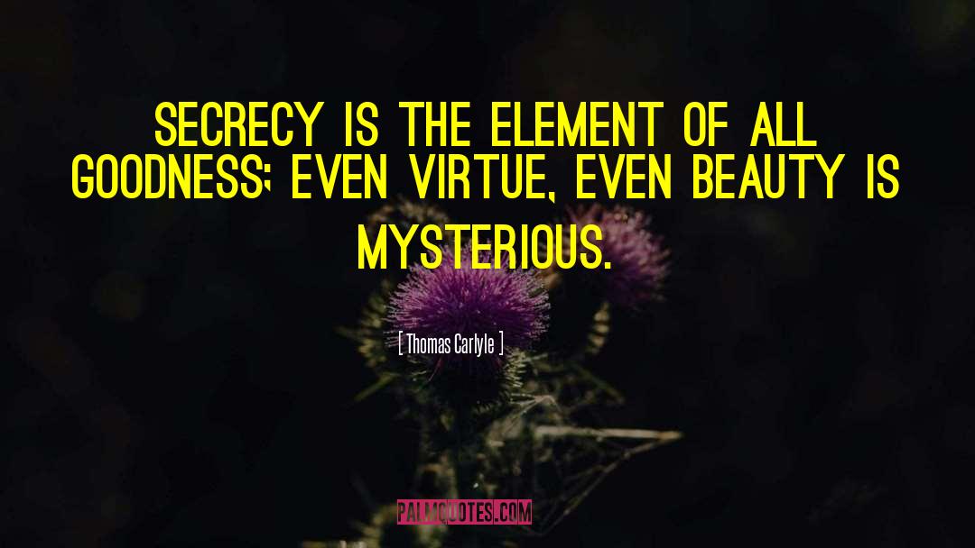 Mysterious Beauty quotes by Thomas Carlyle