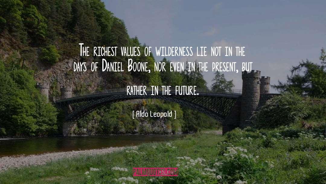 Mysterious Future quotes by Aldo Leopold