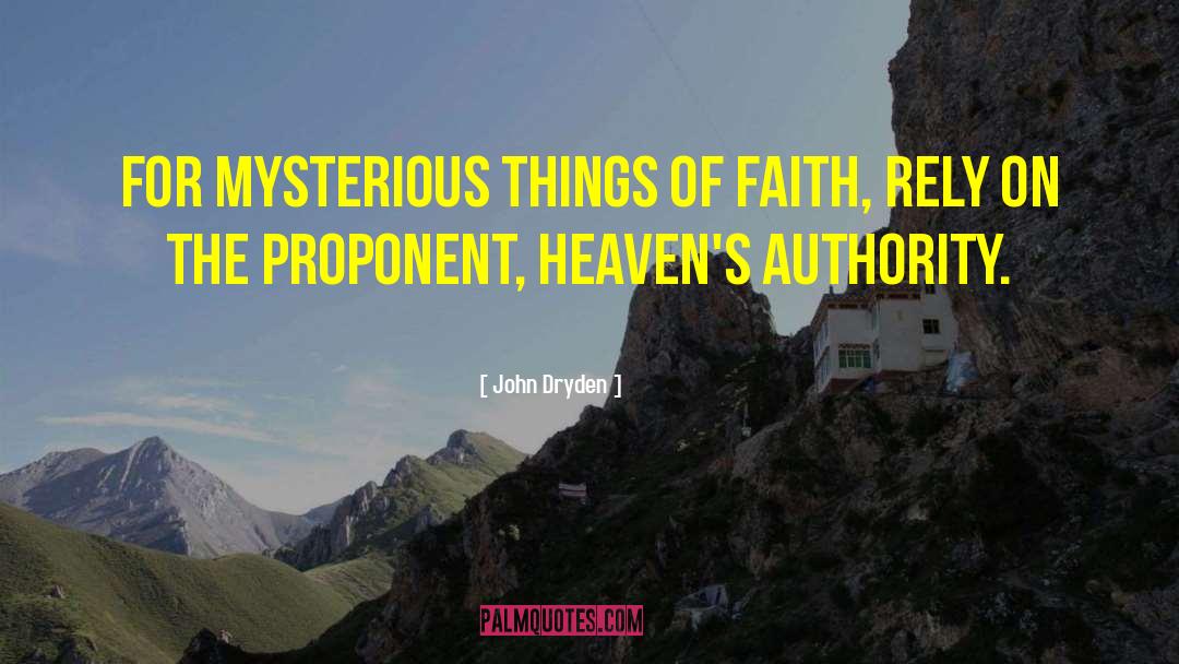 Mysterious Things quotes by John Dryden