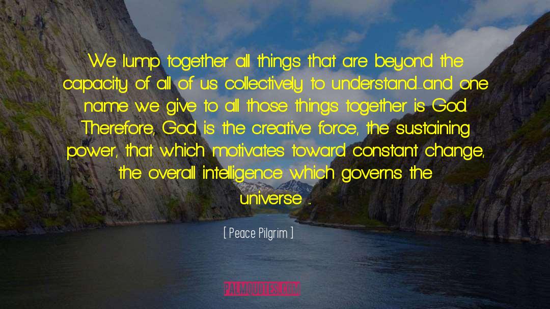 Mysterious Universe quotes by Peace Pilgrim