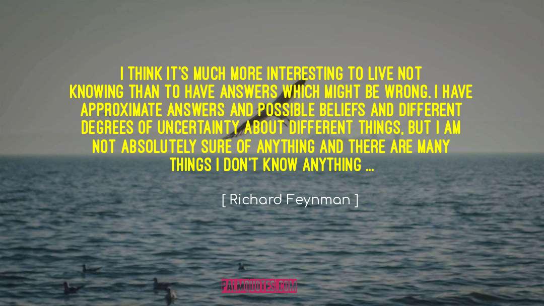 Mysterious Universe quotes by Richard Feynman