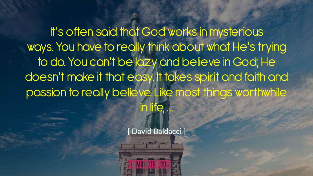 Mysterious Ways quotes by David Baldacci