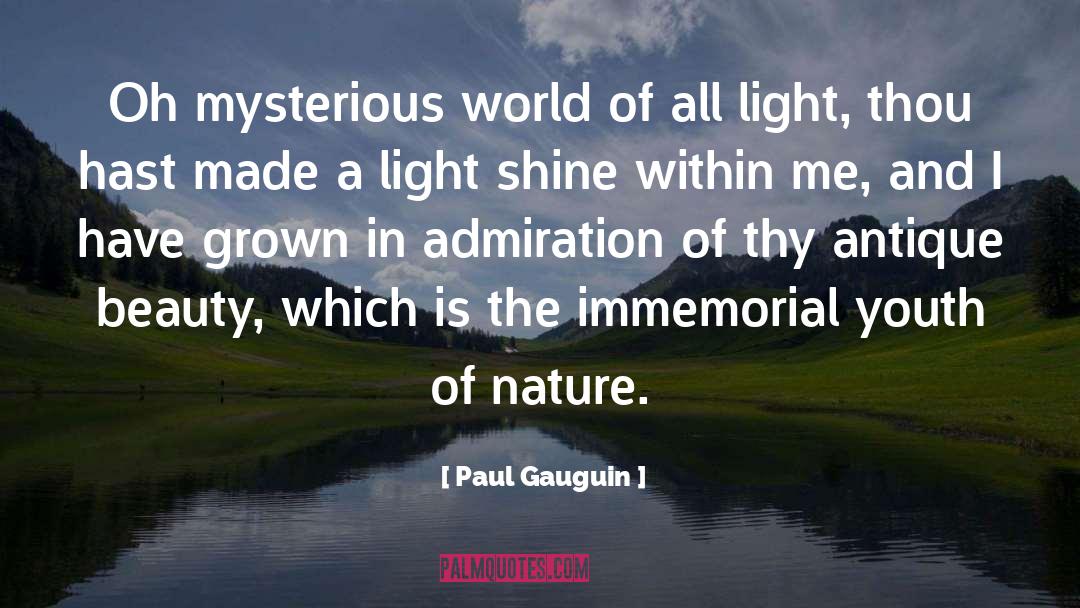 Mysterious World quotes by Paul Gauguin