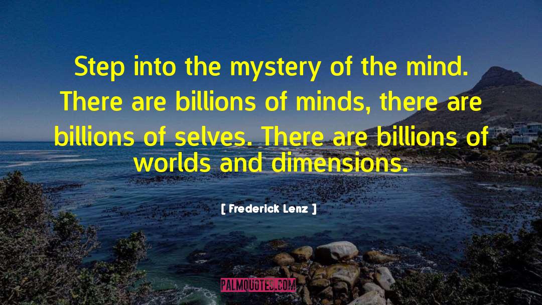 Mystery Novel quotes by Frederick Lenz