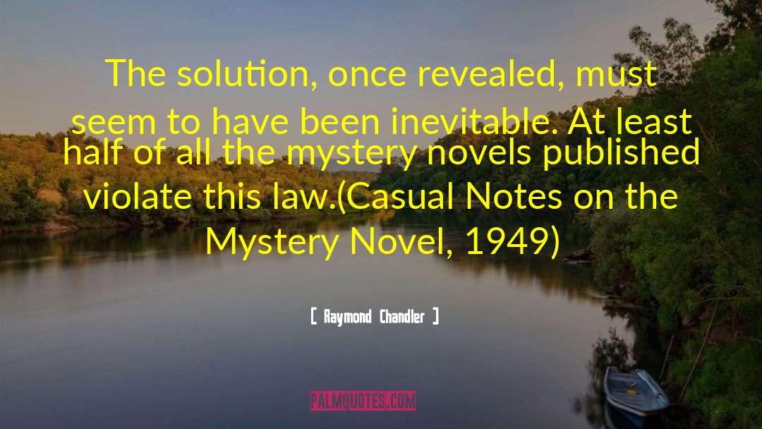 Mystery Novels quotes by Raymond Chandler