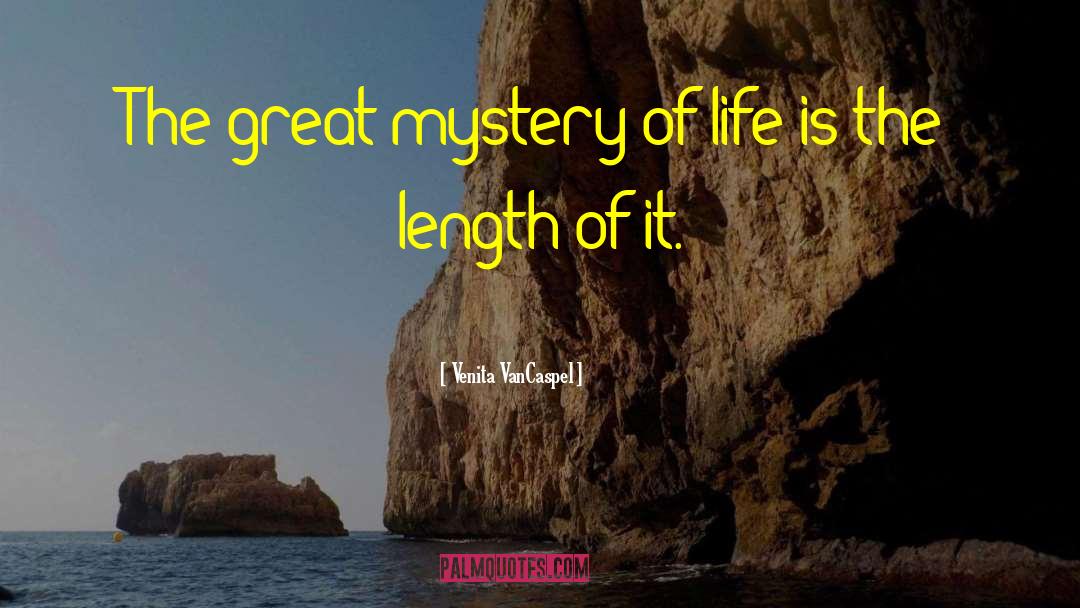 Mystery Of Life quotes by Venita VanCaspel