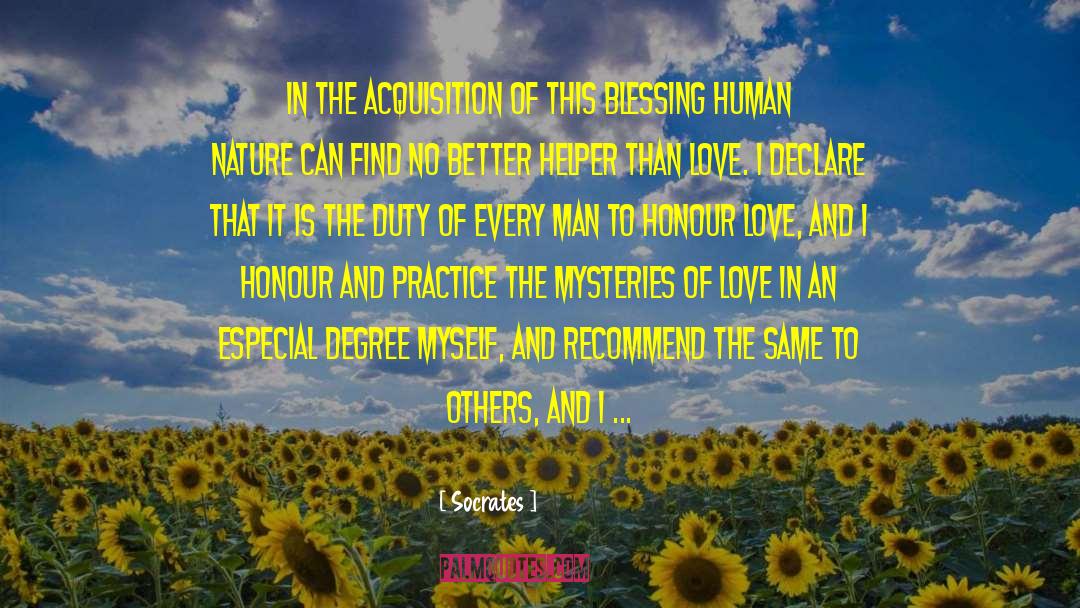 Mystery Of Love quotes by Socrates