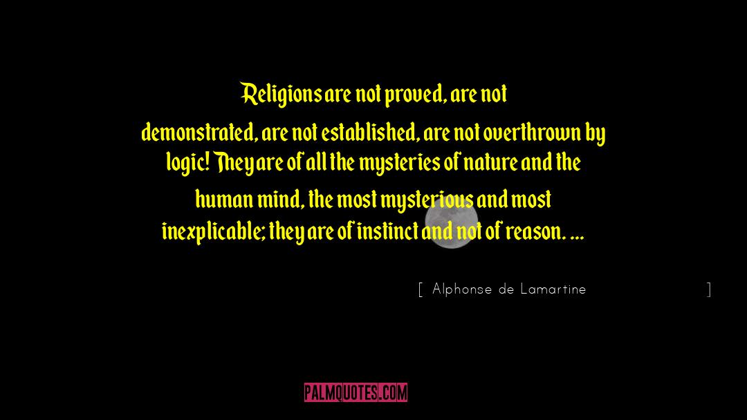 Mystery Of Nature quotes by Alphonse De Lamartine