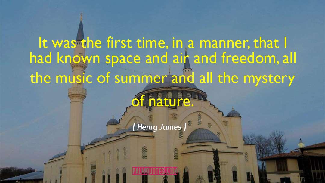 Mystery Of Nature quotes by Henry James