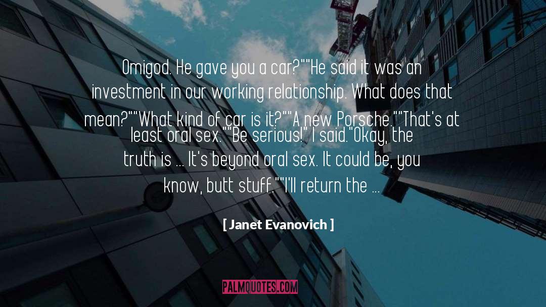 Mystery Of Sex quotes by Janet Evanovich
