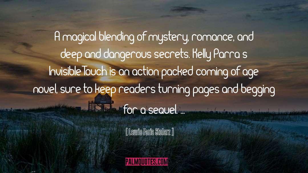 Mystery Romance quotes by Laurie Faria Stolarz
